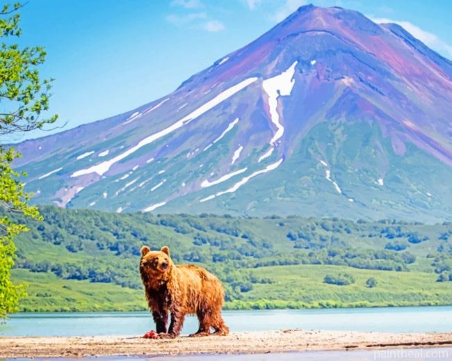Bear In Nature Painting By Numbers Kits