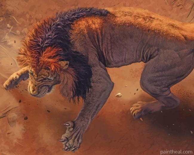 Vicious Lion Painting By Numbers Kits