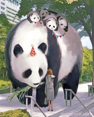 Giant Pandas Painting By Numbers Kits