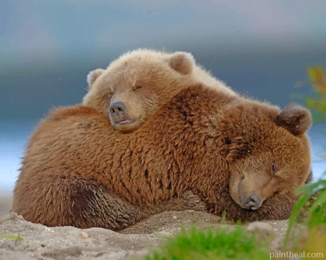 Brown Bears Painting By Numbers Kits