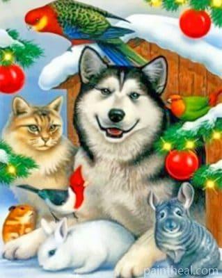 Cat And Dog Painting By Numbers Kits