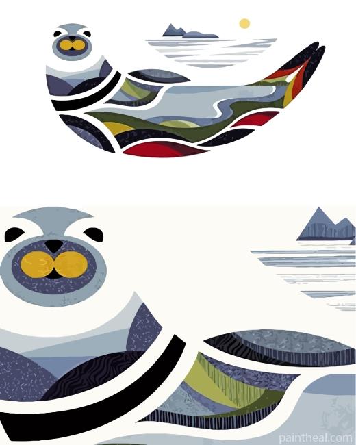 Seals Art Painting By Numbers Kits