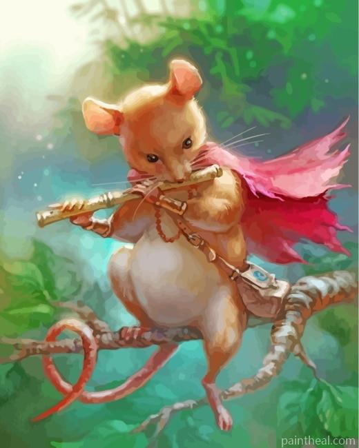 Fantastic Musicican Mouse Painting By Numbers Kits