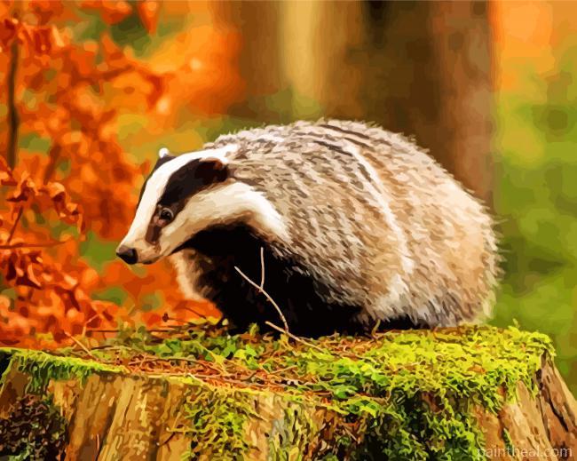 Wild Badger Painting By Numbers Kits