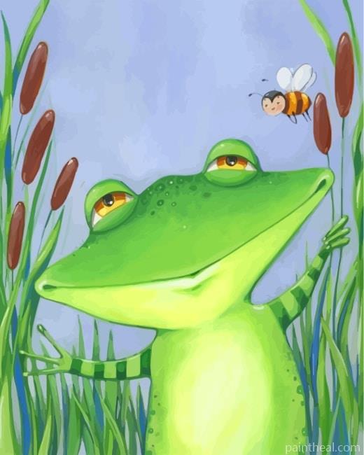 Wide Mouth Frog Painting By Numbers Kits