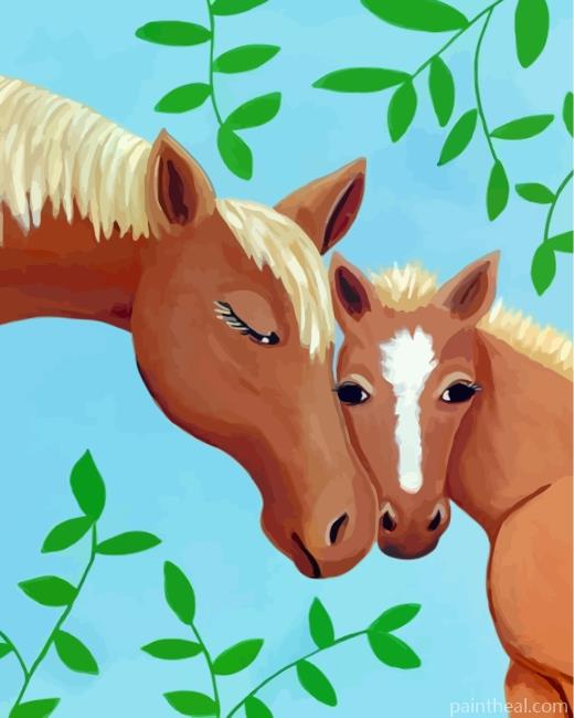 Easy Horses Painting By Numbers Kits