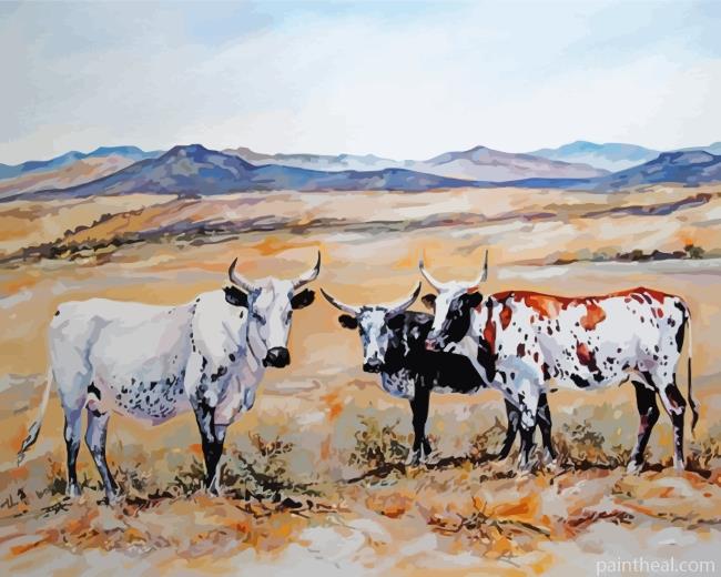 Nguni Herd Painting By Numbers Kits