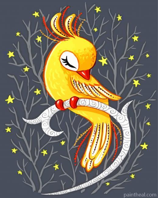 Magical Canary Painting By Numbers Kits