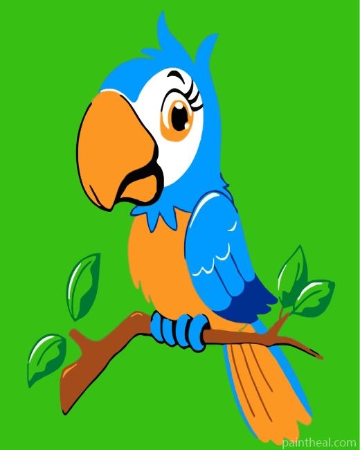 Cute Bird Painting By Numbers Kits