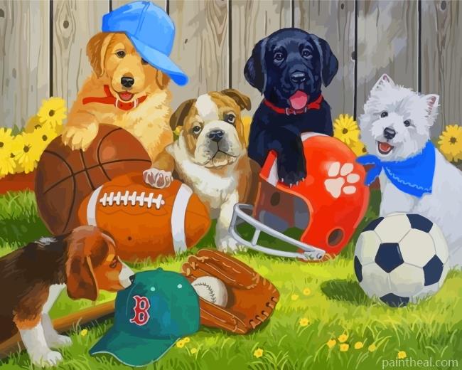 Cool Puppies Painting By Numbers Kits