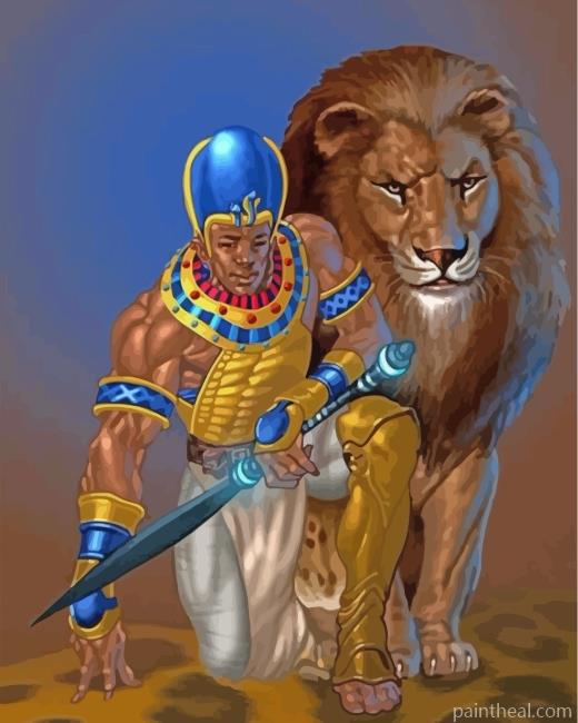 Strong Black King Painting By Numbers Kits