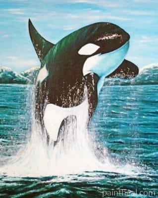 Jumping Whale Painting By Numbers Kits