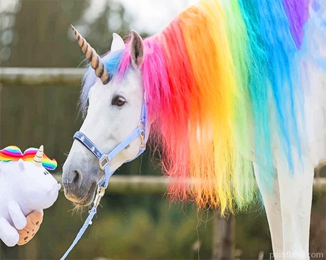 Rainbow Unicorn Painting By Numbers Kits