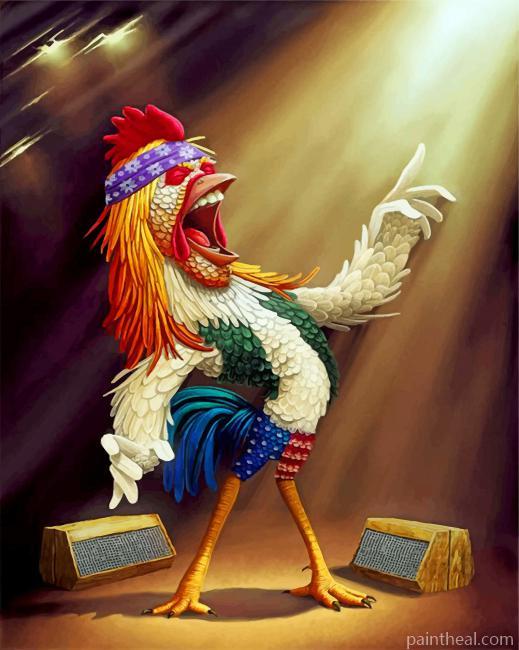 Crazy Chicken Painting By Numbers Kits