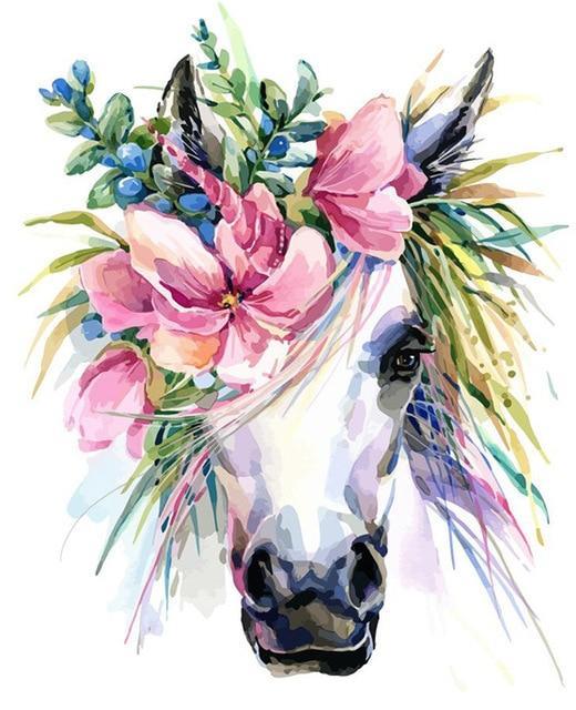 Magical Unicorn Animals Painting By Numbers Kits