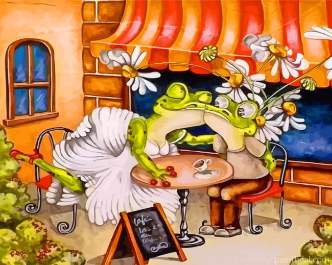 Frogs In Love Painting By Numbers Kits