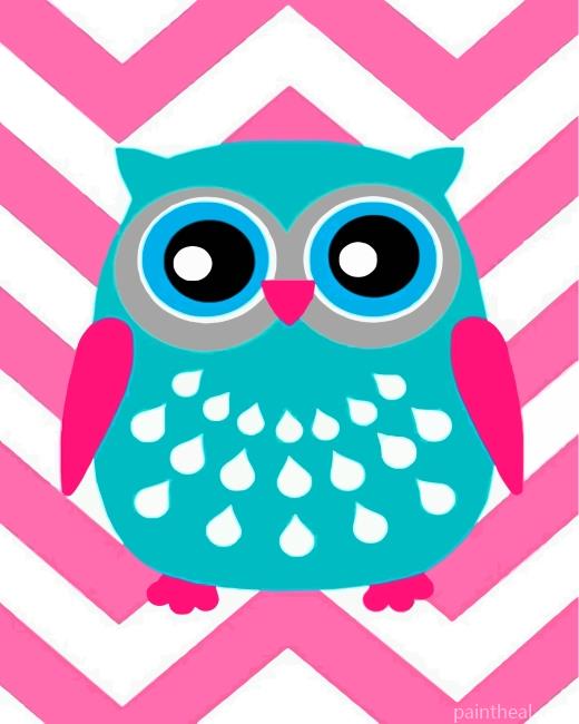 Blue Owl Painting By Numbers Kits