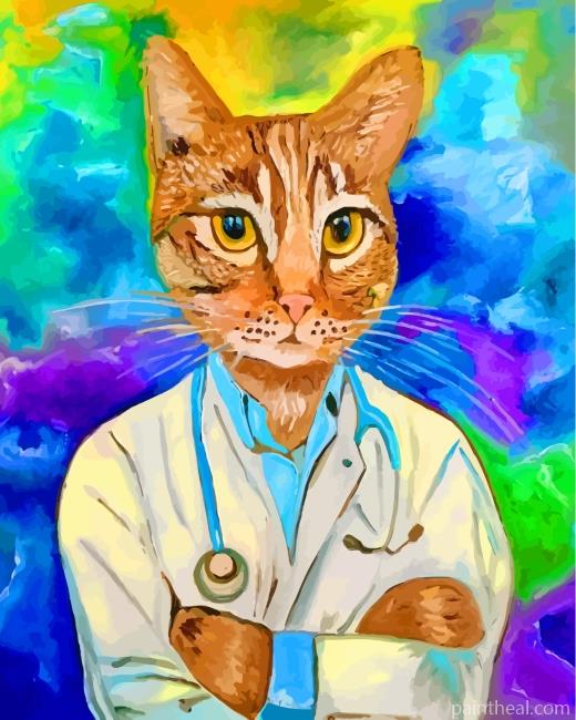Doctor Cat Painting By Numbers Kits