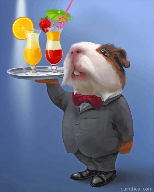 Waiter Mouse Painting By Numbers Kits