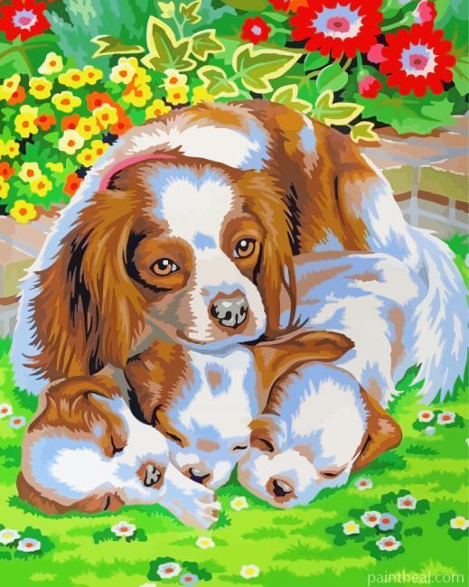 Aesthetic Dogs Painting By Numbers Kits