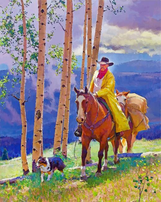 Western Cowboy Painting By Numbers Kits