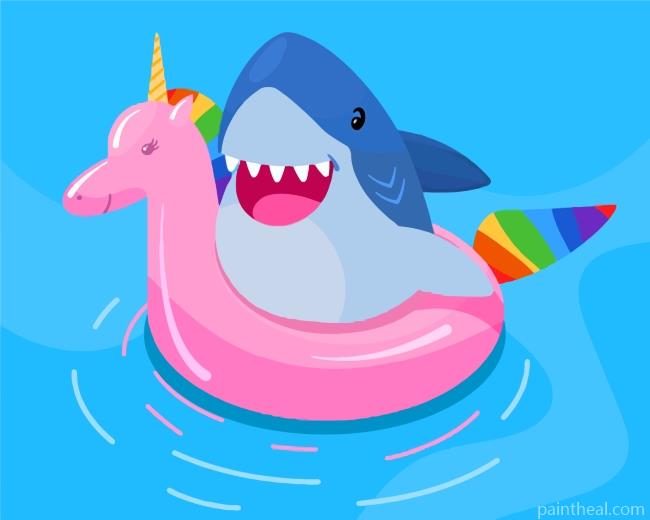 Baby Shark Painting By Numbers Kits