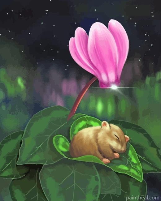 Sleepy Mouse Painting By Numbers Kits