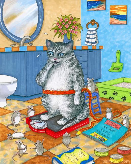The Fat Cat Painting By Numbers Kits