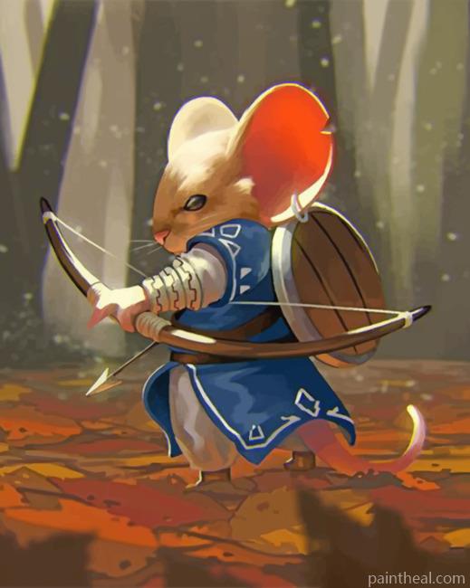 Warrior Mouse Painting By Numbers Kits