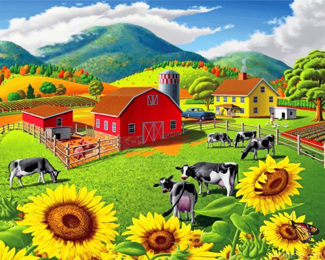 Happy Fram Painting By Numbers Kits