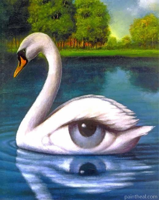 Swan Eye Painting By Numbers Kits