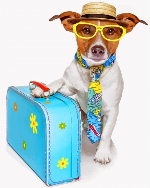 Stylish Dog Painting By Numbers Kits