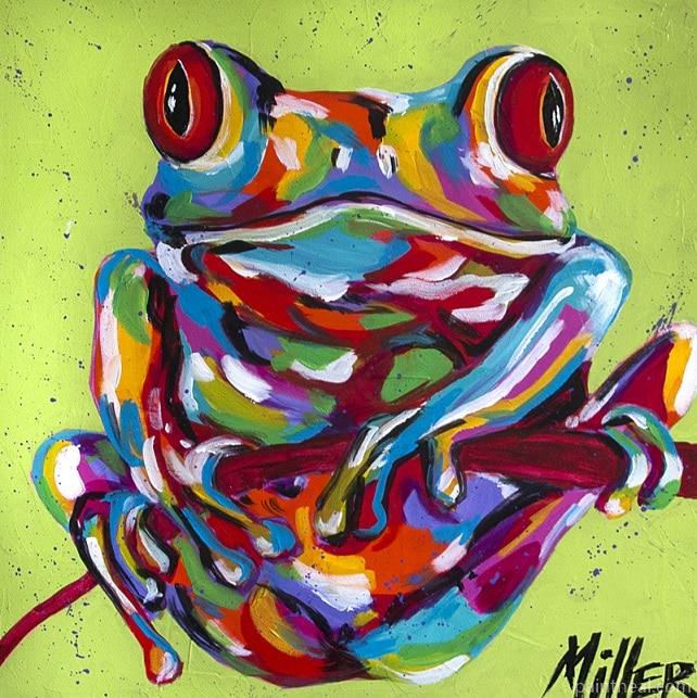 Colorful Frog Animals Painting By Numbers Kits
