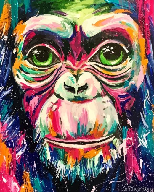 Aesthetic Monkey Painting By Numbers Kits