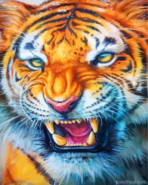 Mad Tiger Painting By Numbers Kits