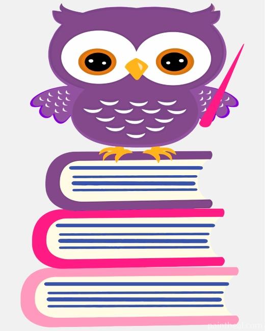 Purple Owl Painting By Numbers Kits