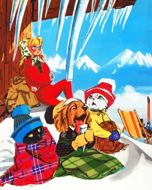 Winter Trip Painting By Numbers Kits