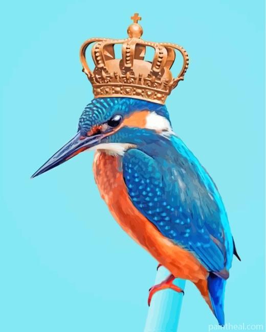 Aesthetic Kingfisher Painting By Numbers Kits