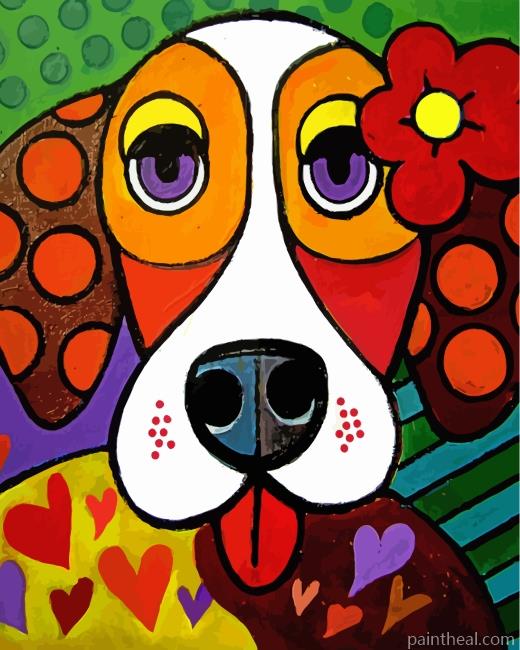 Cute Dog Painting By Numbers Kits