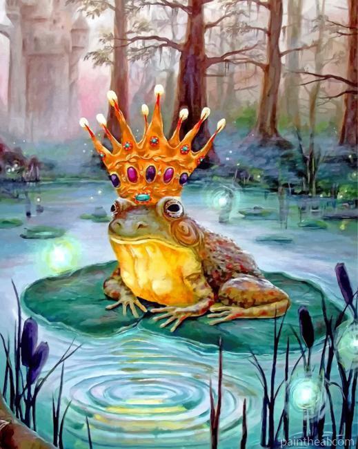 Princess Frog Painting By Numbers Kits