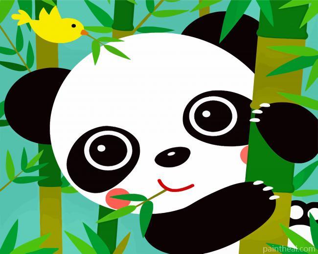 Little Panda Painting By Numbers Kits