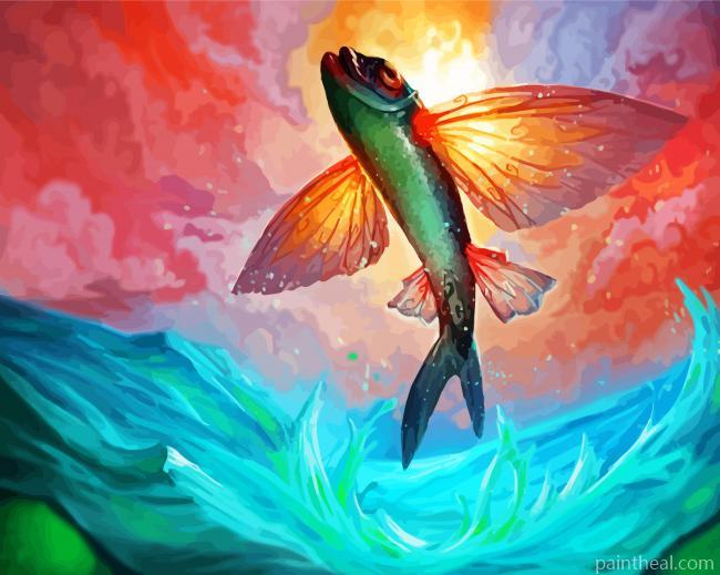 Fantasy Fly Fish Painting By Numbers Kits