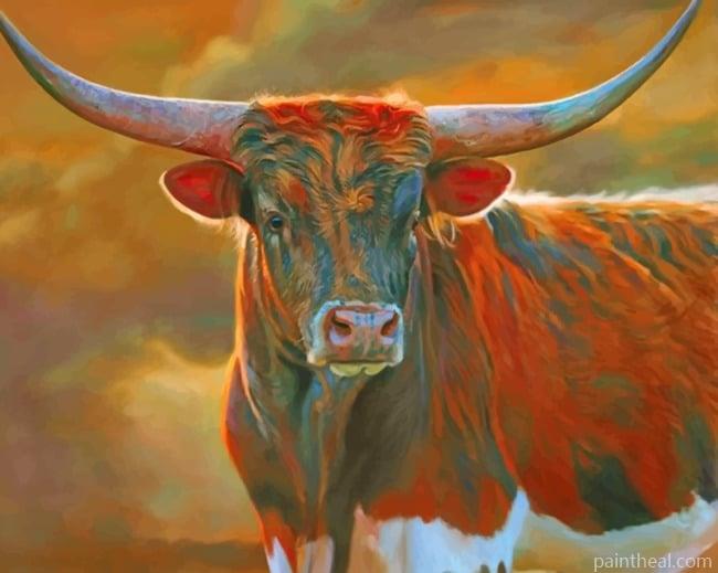 Brown Longhorn NEW Painting By Numbers Kits