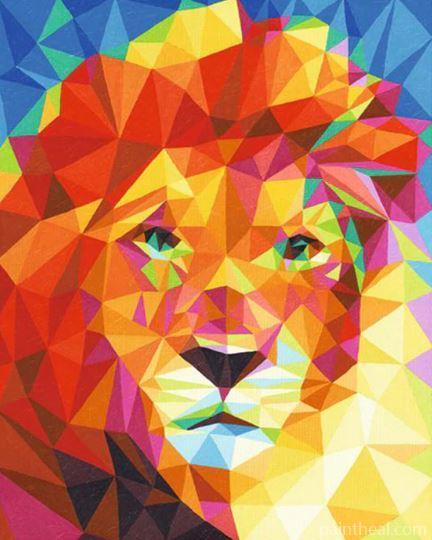 Mandala Lion Animals Painting By Numbers Kits