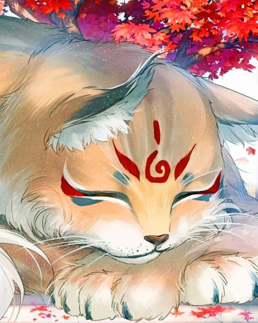 Japanese Giant Cat Animals Painting By Numbers Kits