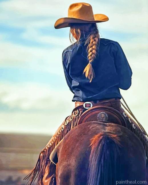 Cowgirl NEW Painting By Numbers Kits