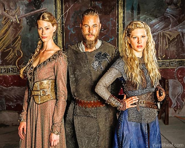 Queen Aslaug Ragnar Lagertha Vikings NEW Painting By Numbers Kits
