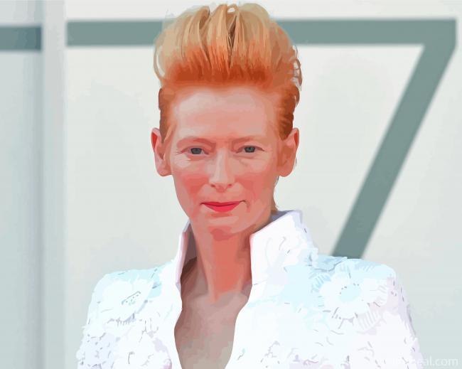 Tilda Swinton Actress Painting By Numbers Kits
