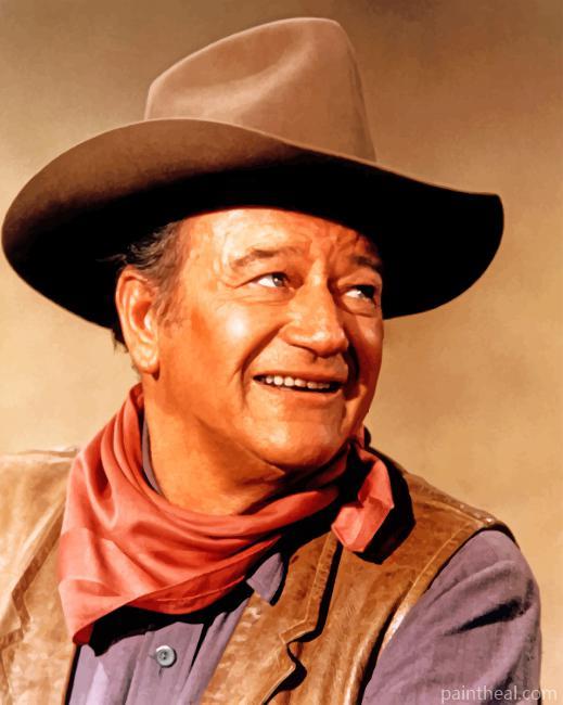 The Legend John Wayne Painting By Numbers Kits