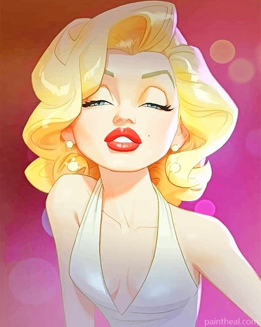 Cute Marilyn Monroe Painting By Numbers Kits